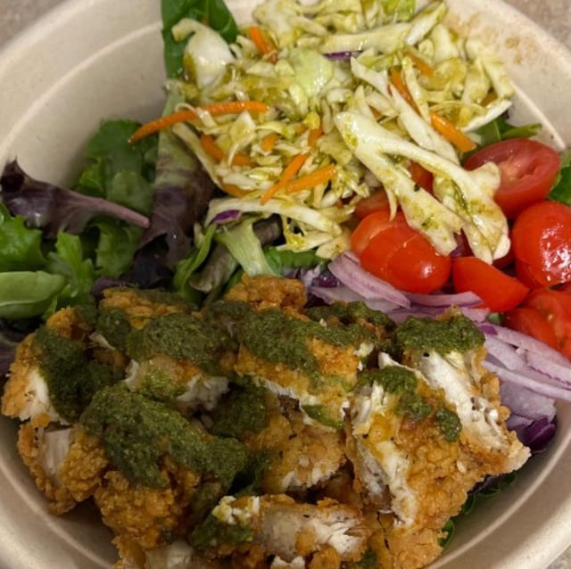 Fried Chicken Salad.